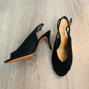 EUC SCHUTZ Peep Toe Sling-back Suede Heels
